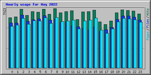 Hourly usage for May 2022