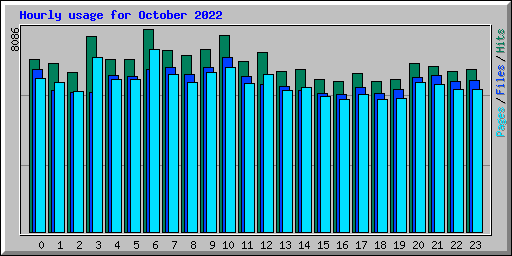 Hourly usage for October 2022