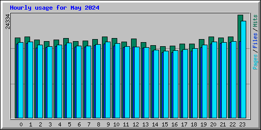 Hourly usage for May 2024